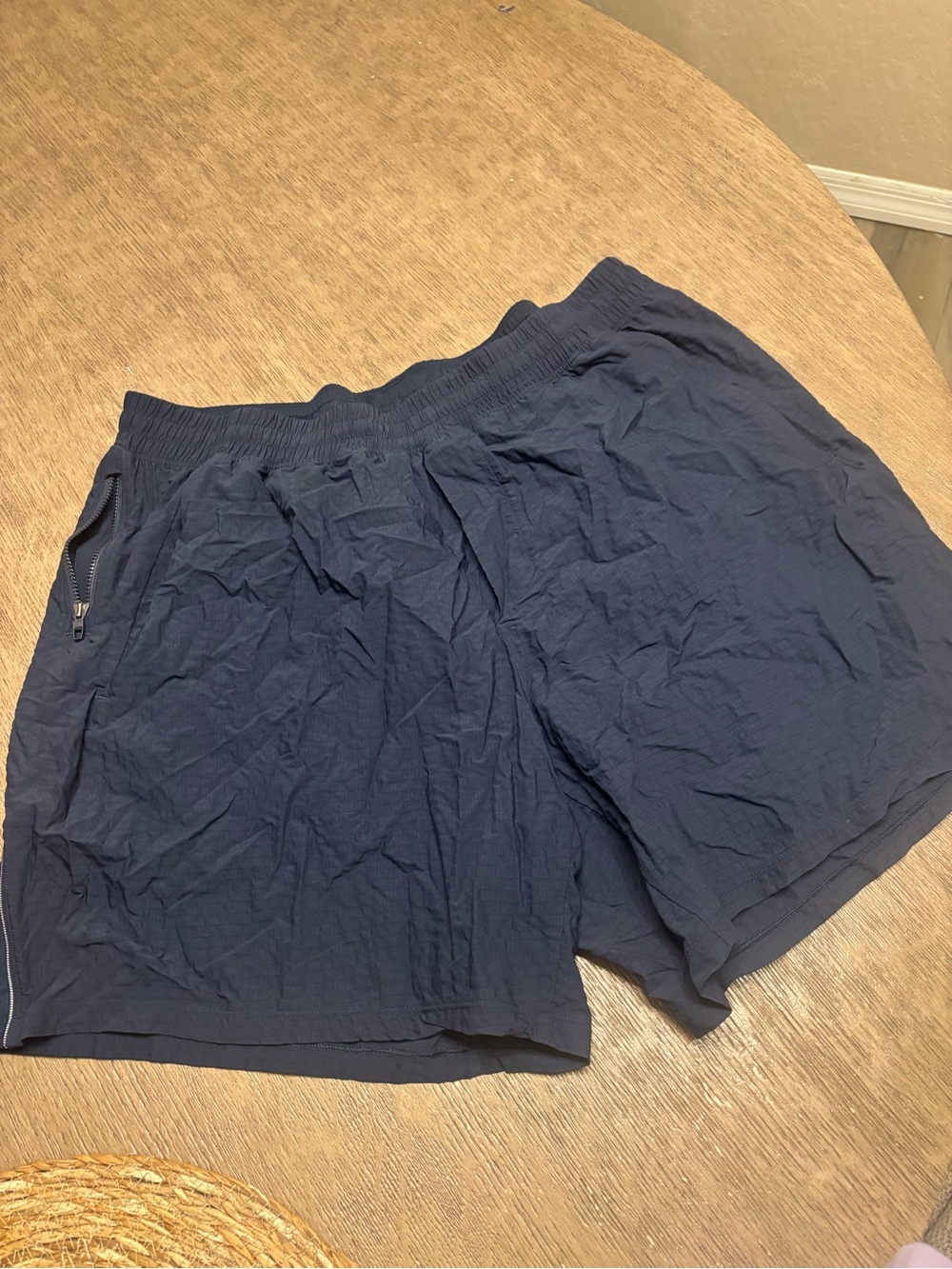 Lululemon Men's Pace Breaker Lined Shorts 7" Inseam Elastic Waist Blue Size XXL